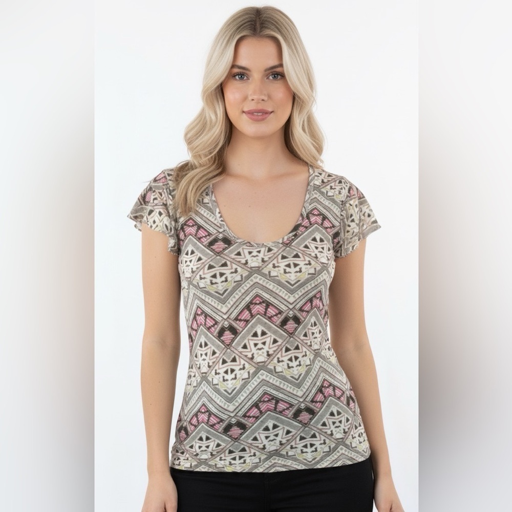 PINK Victorias Secret size small boho tee